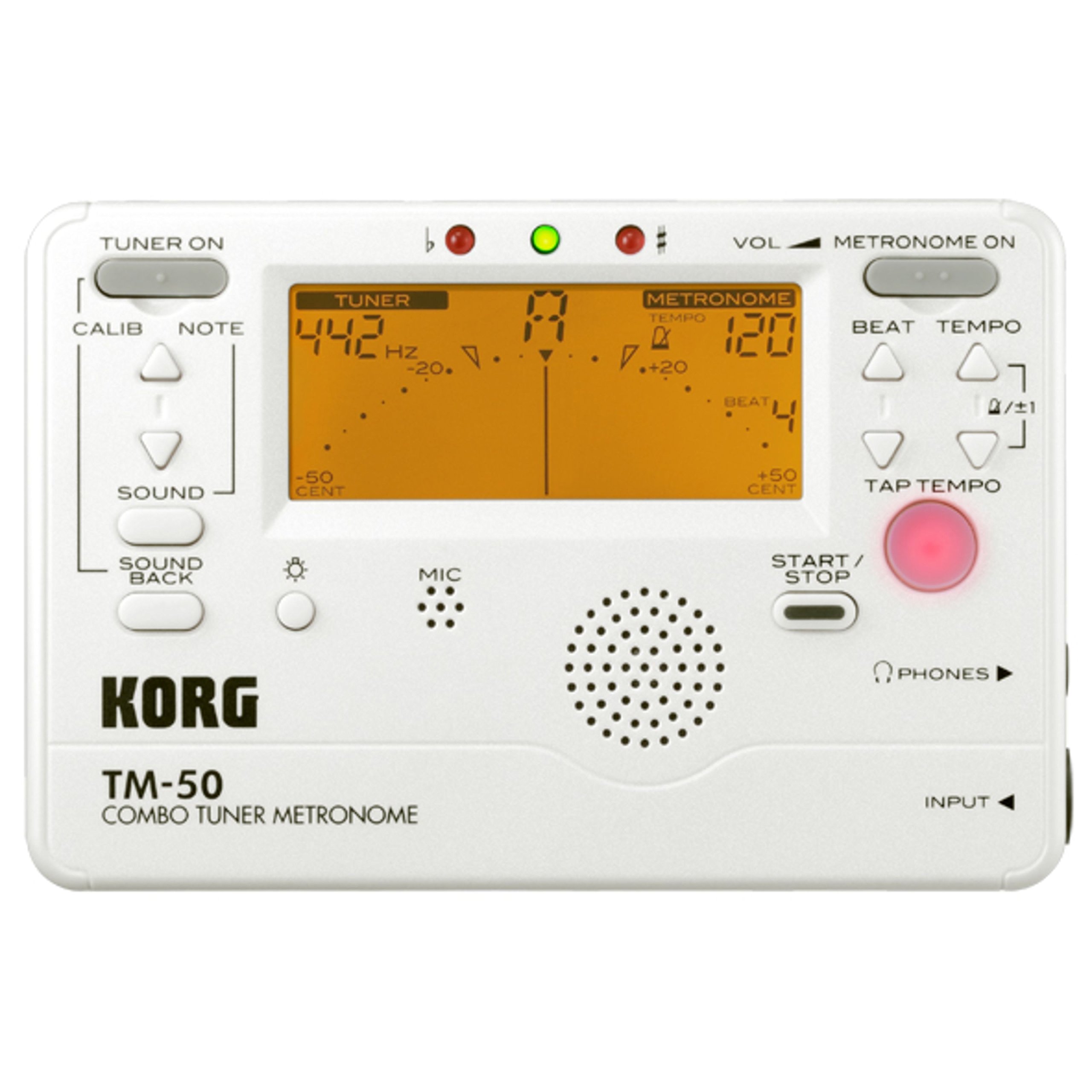 【中古】「未使用品」KORG チューナー/メトロノーム  TM-50 PW パールホワイト Amazon.co.jp: KORG チューナー/メトロノーム TM-50 PW パールホワイト
