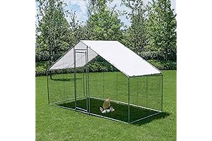 LARGE OUTDOOR AVIARY FOR BIRDS - Chicken Coop, Walk in Poultry Cage