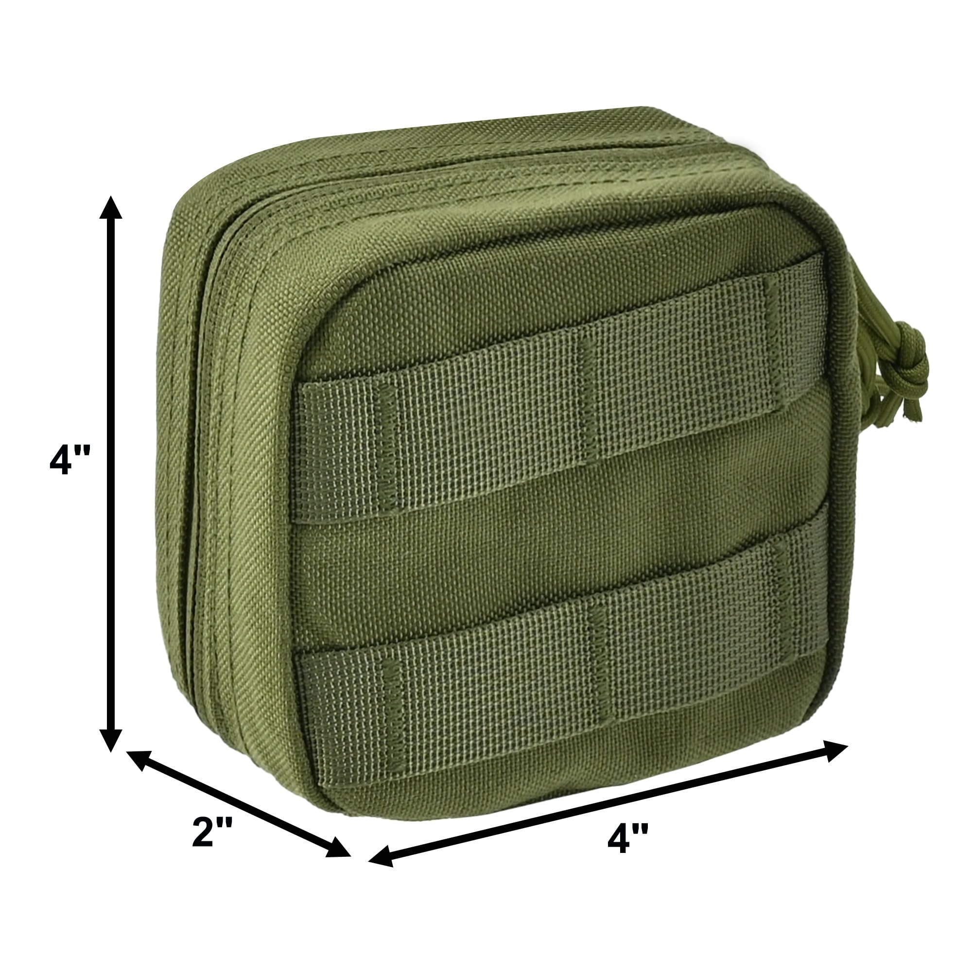 Condition photo showing New/Like New for edc small tactical molle pouch, micro utility pouch,removable clear id pocket mini knife compass flashlight card storage bag belt outdoor hiking camping hunting