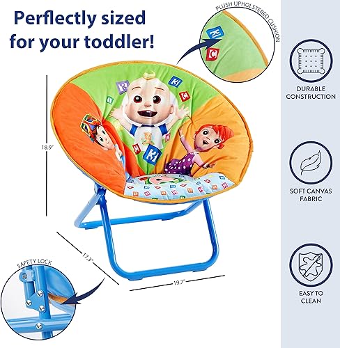 Miniatura 108 de Idea Nuova Paw Patrol Skye - Silla plegable Saucer™ de 19 pulgadas con marco de metal rosa, a partir de 3 años Avengers / Gris,Pistas de