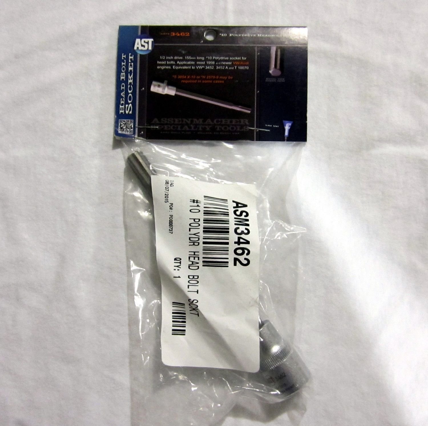 Amazon.com: Assenmacher Specialty 3462 VW/Audi Head Bolt Socket