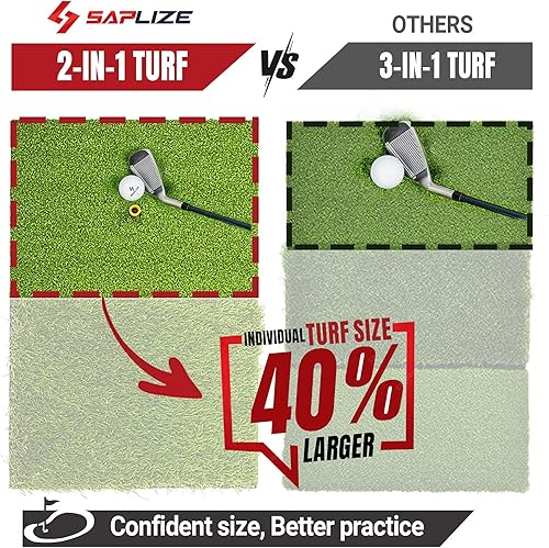 Vista 39 de SAPLIZE Alfombrilla de golf plegable resistente con respaldo de EVA de 0.394 pulgadas para columpio y astillado en interiores y exteriores