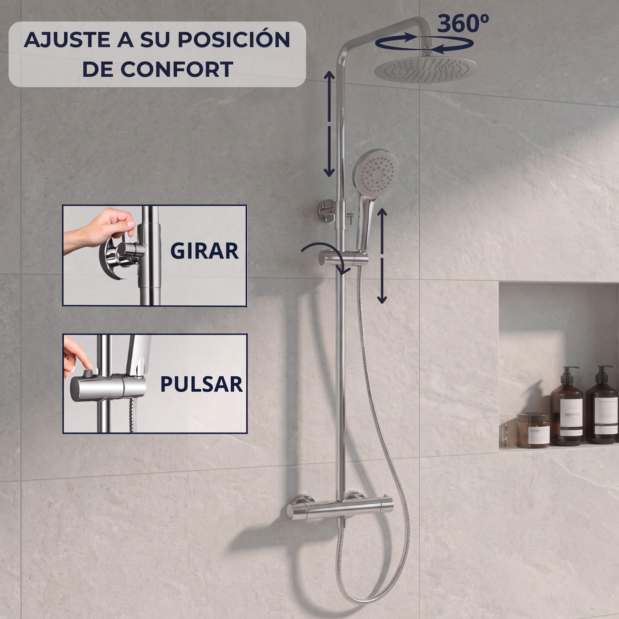 Columna Ducha Termostatica - Columna Ducha - Columna De Ducha Termostática