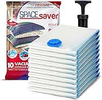 Vista 1 de Spacesaver - Bolsas de almacenamiento al vacío - Para ropa, edredones, mantas, ropa de cama - Bolsas de vacío para viajes + bomba de mano - Chica