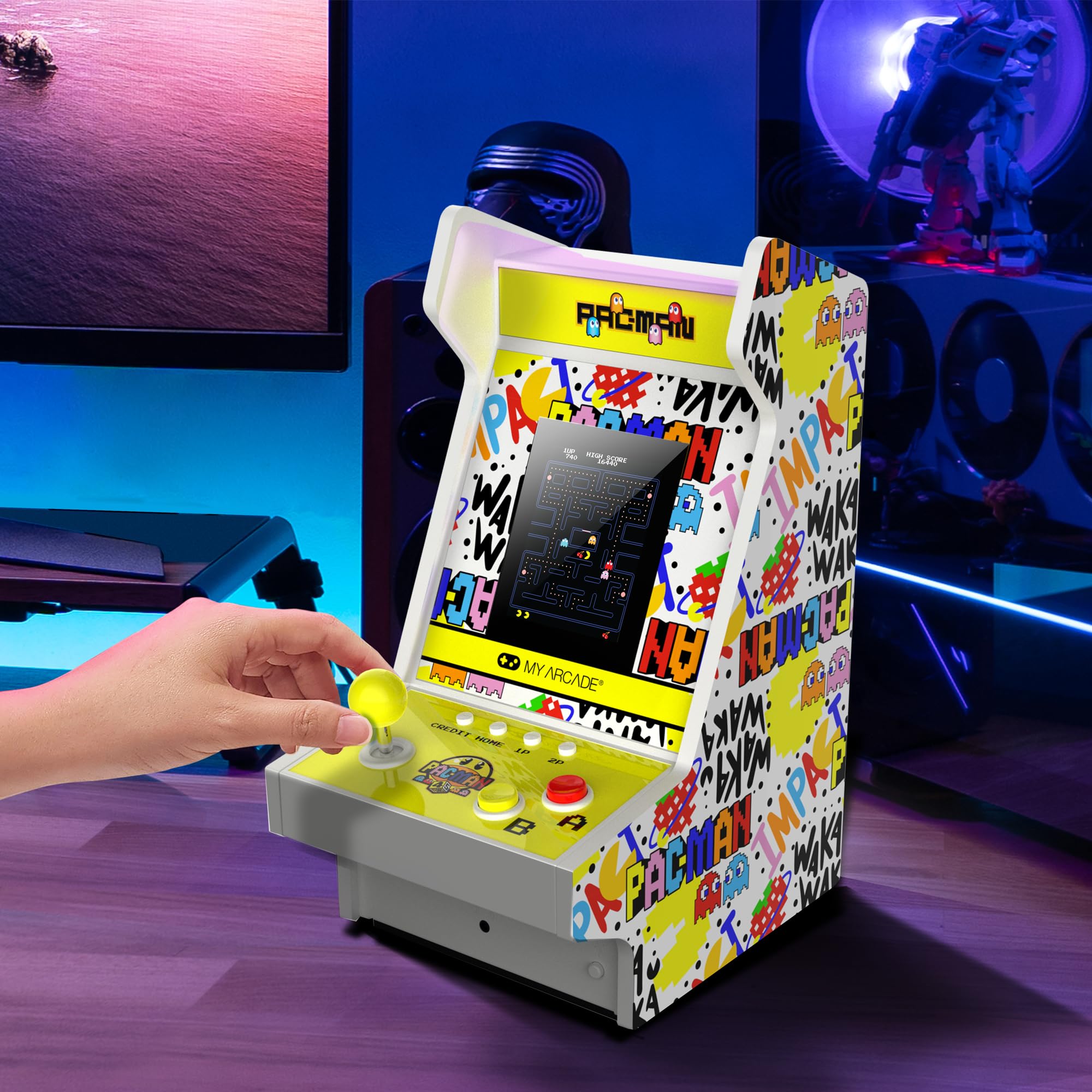 MY ARCADE Pac-Man 45th Anniversary Mighty Player Retro Konsol 28CM