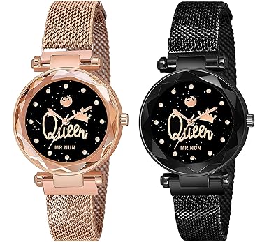 MR NUN Casual Analogue Womens Watch (Multicolored Dial Multi Colored Strap)