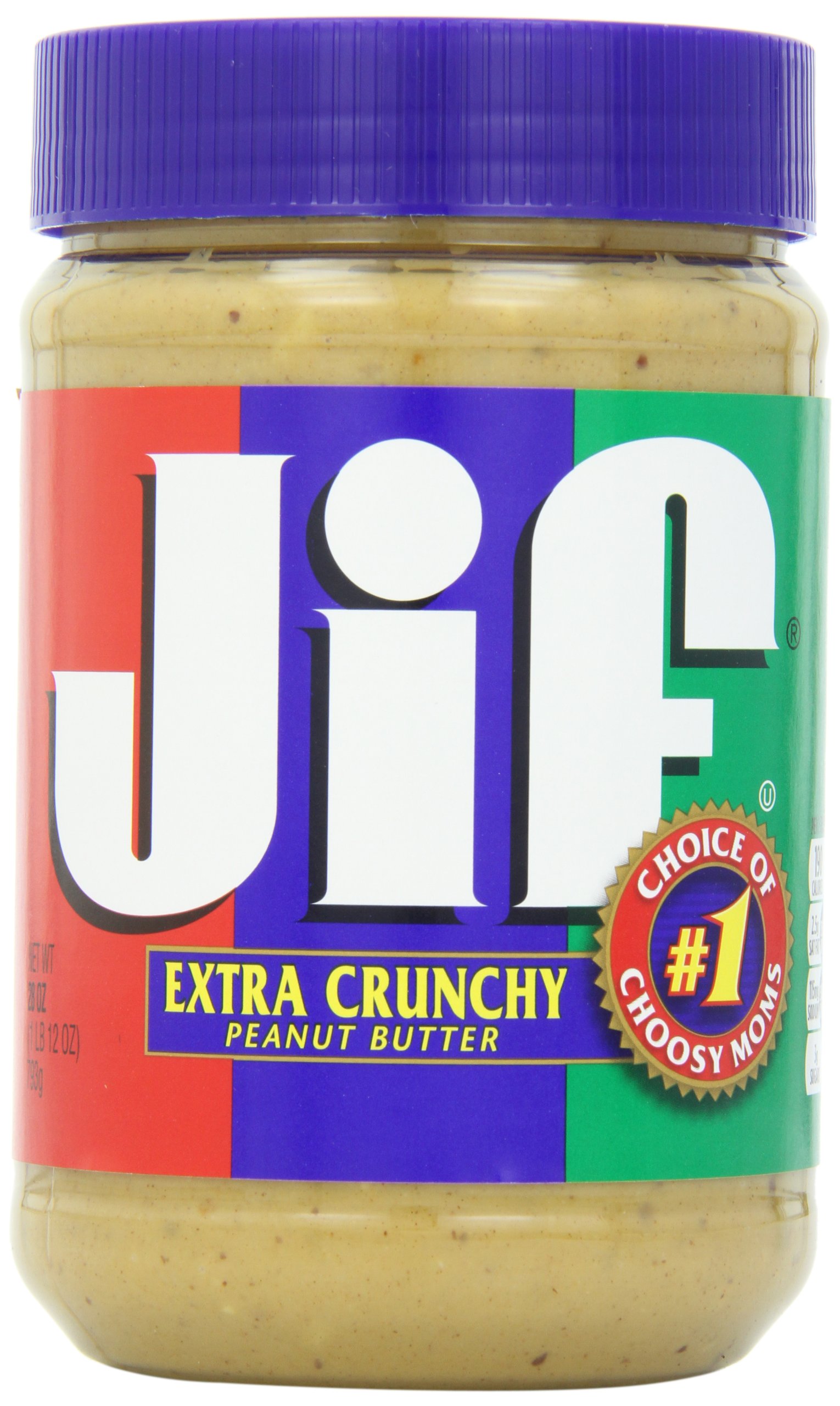 Jif Creamy Peanut Butter, 28 oz jar, 10 Count Case
