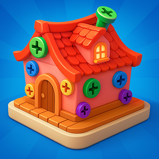 Bunter Schrauben-Meister 3D: Entspannendes Logik-Pin-Puzzle für das Gehirn