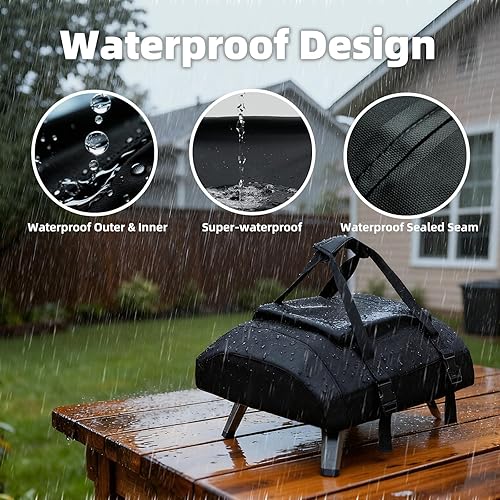 Miniatura 5 de NOELIFE Funda para horno de pizza para Ooni Koda 16, accesorios para Ooni 16, funda de transporte impermeable para máquina de pizza con bolsillo