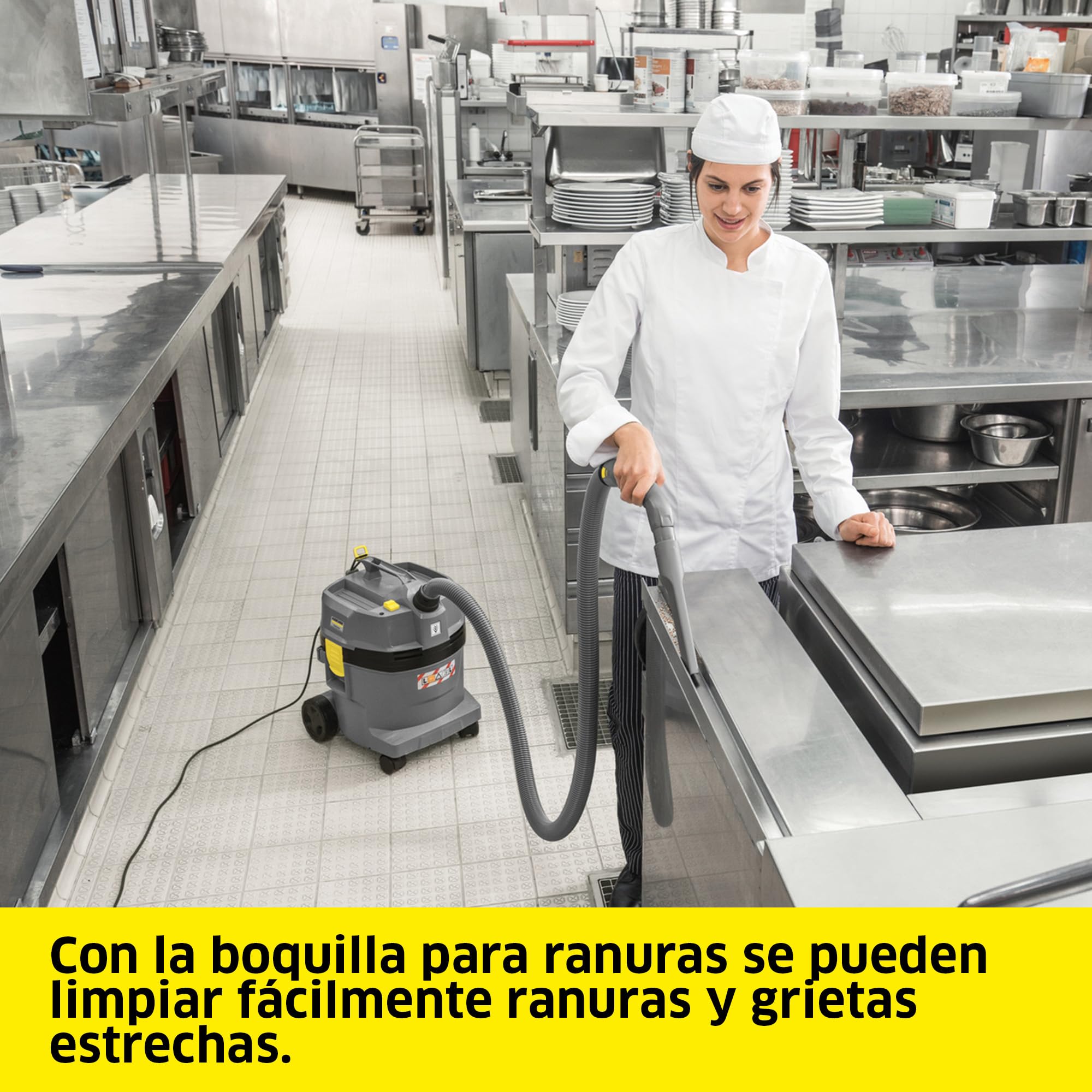 KÄRCHER Aspirador en seco y húmedo NT 22/1 Ap Te L, máx. 1300 W, depósito: 22 l, Tubo Flexible de aspiración: 1,9 m, Boquilla barredora de Suelos (300 mm), Boquilla para Ranuras, Toma del Equipo