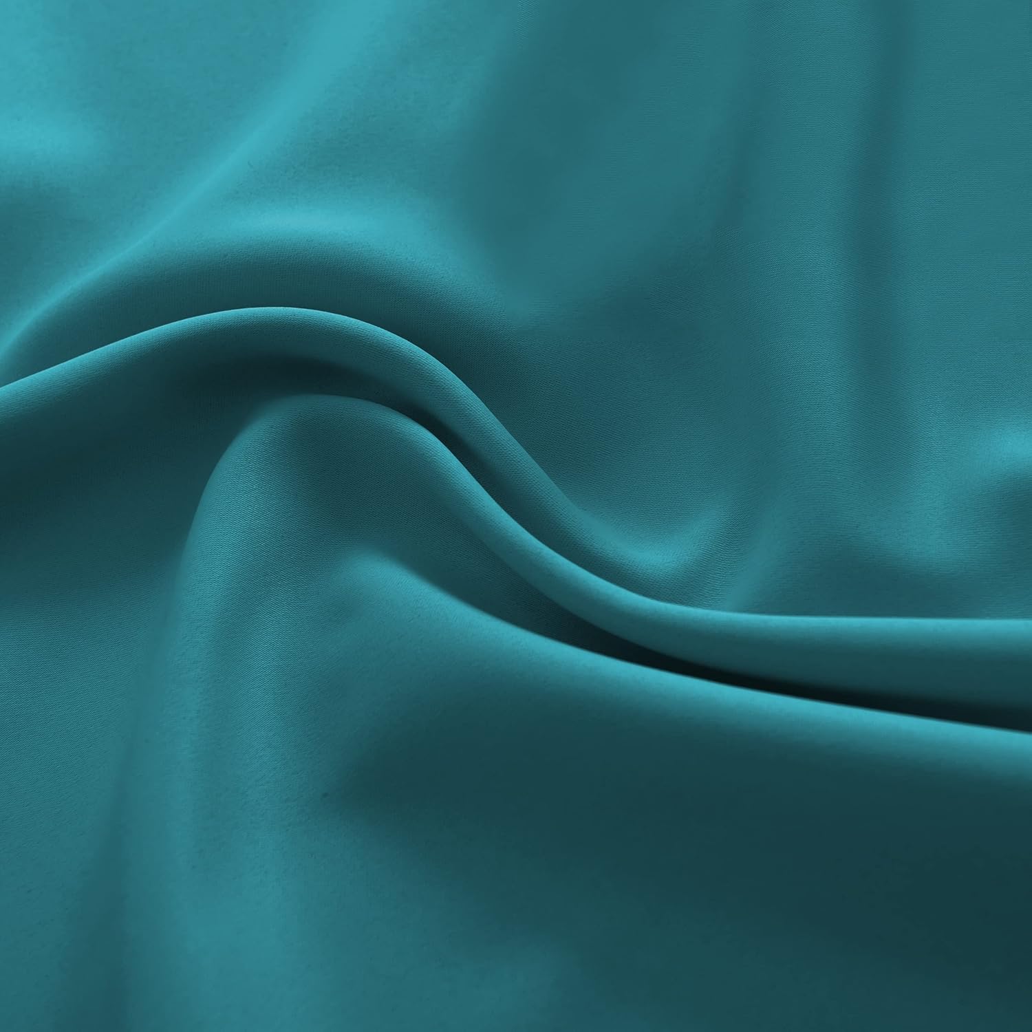 DONREN 2 Panels Set - 63 Inches Length Blackout Curtain Panels for Bedroom - Room Darkening Thermal Insulated Solid Rod Pocket Curtains (Teal,42 W X 63 Inches Long) - Image 8