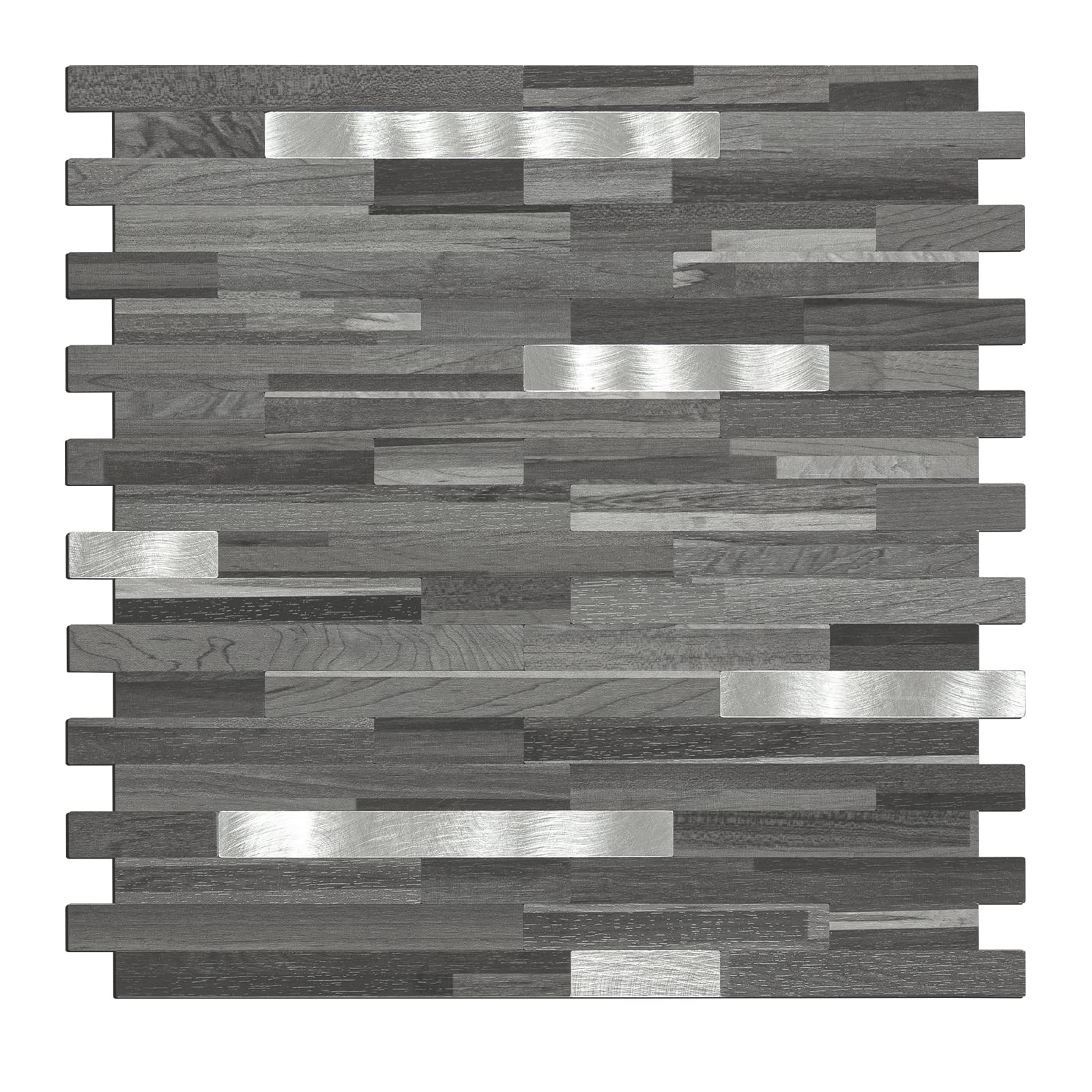 Midcard 10 Sheets Peel and Stick Backsplash PVC Wall Tile