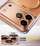 (3 Sets) Orzero Camera Lens Protector Compatible for iPhone 17 Pro/17 Pro Max/16 Pro/16 Pro Max, Protector de Cámera One-Step Installation Tray Individual Metal Ring Glass - Desert Titanium