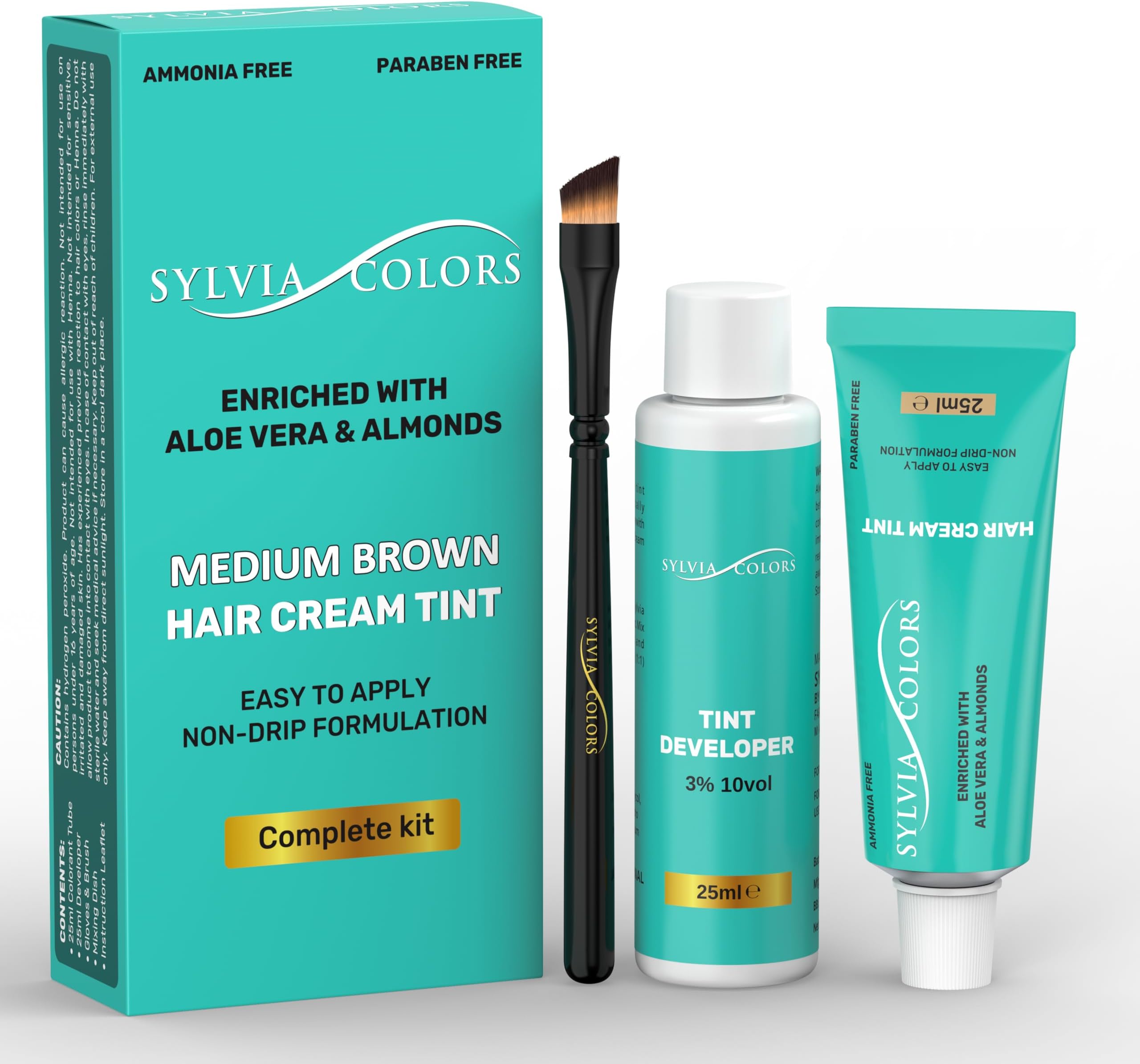 - Professional Medium Brown Hair TINT KIT – Root Touch-Up Color, 25ml – Spot Coloring for Roots & Grays, Waterproof Formula, 40 Applications, Lasts 4-6 Weeks