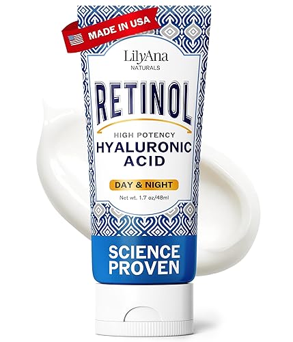Miniatura 10 de LilyAna Naturals Crema facial de retinol antienvejecimiento para mujeres, crema antiarrugas y cuello para reafirmar, hidratante de retinol para cara