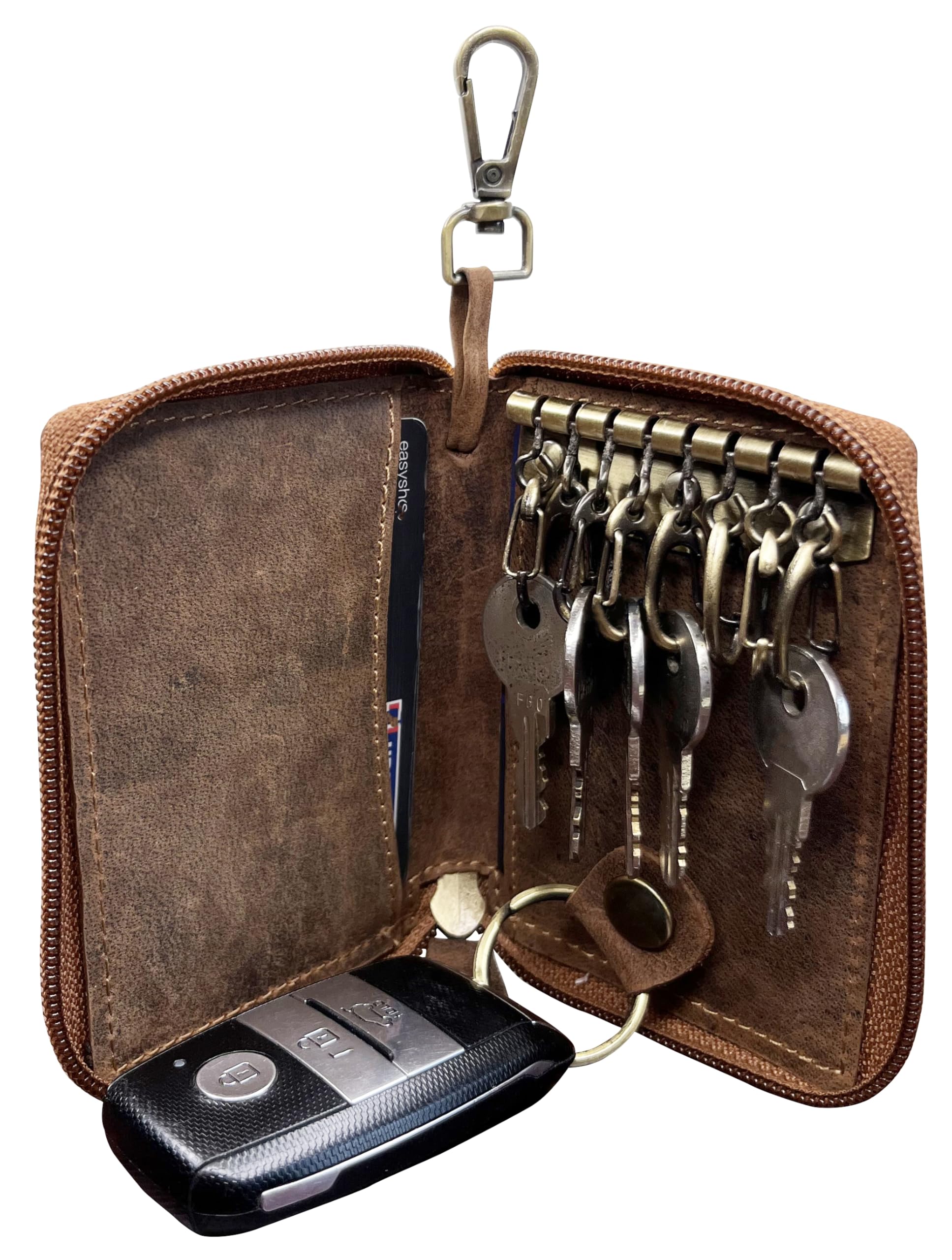 RUSTIC TOWN Leather Key Holder Case