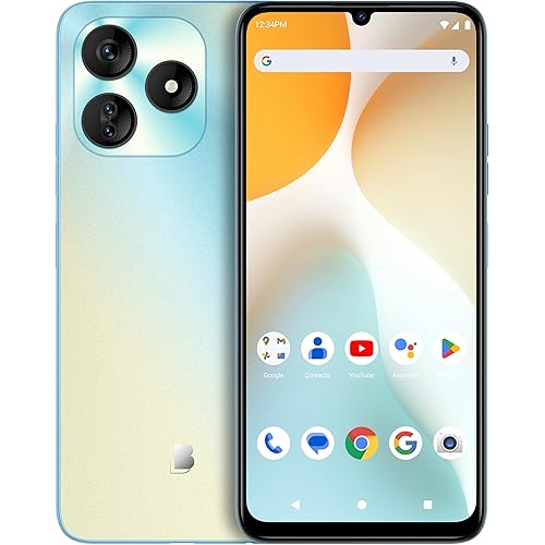 BLU G64L | Unlocked | 6.8” HD+ Infinity Display | 128/4GB | Triple 13MP Main Camera | US Version | US Warranty | Light Blue