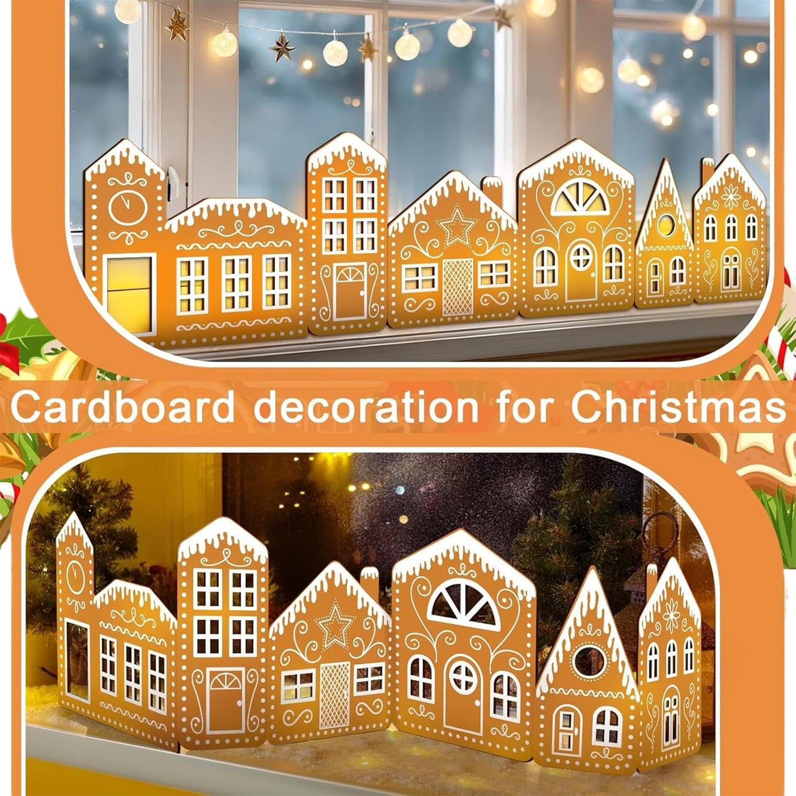 Amazon | クリスマス ビレッジ - 折り畳み可能 ストリングライト付き