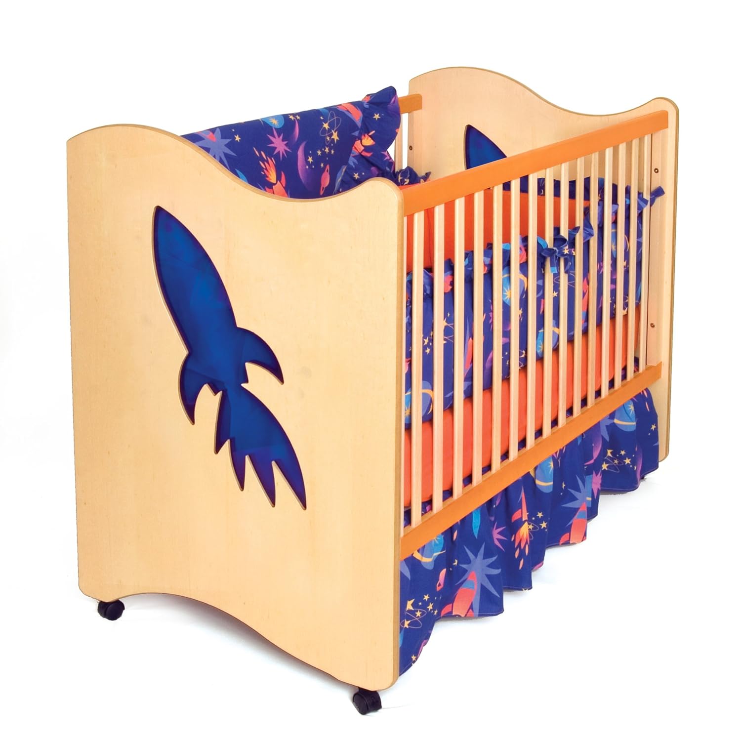 Room Magic 3 Piece Crib Set, Star Rocket Crib Bedding Sets Baby