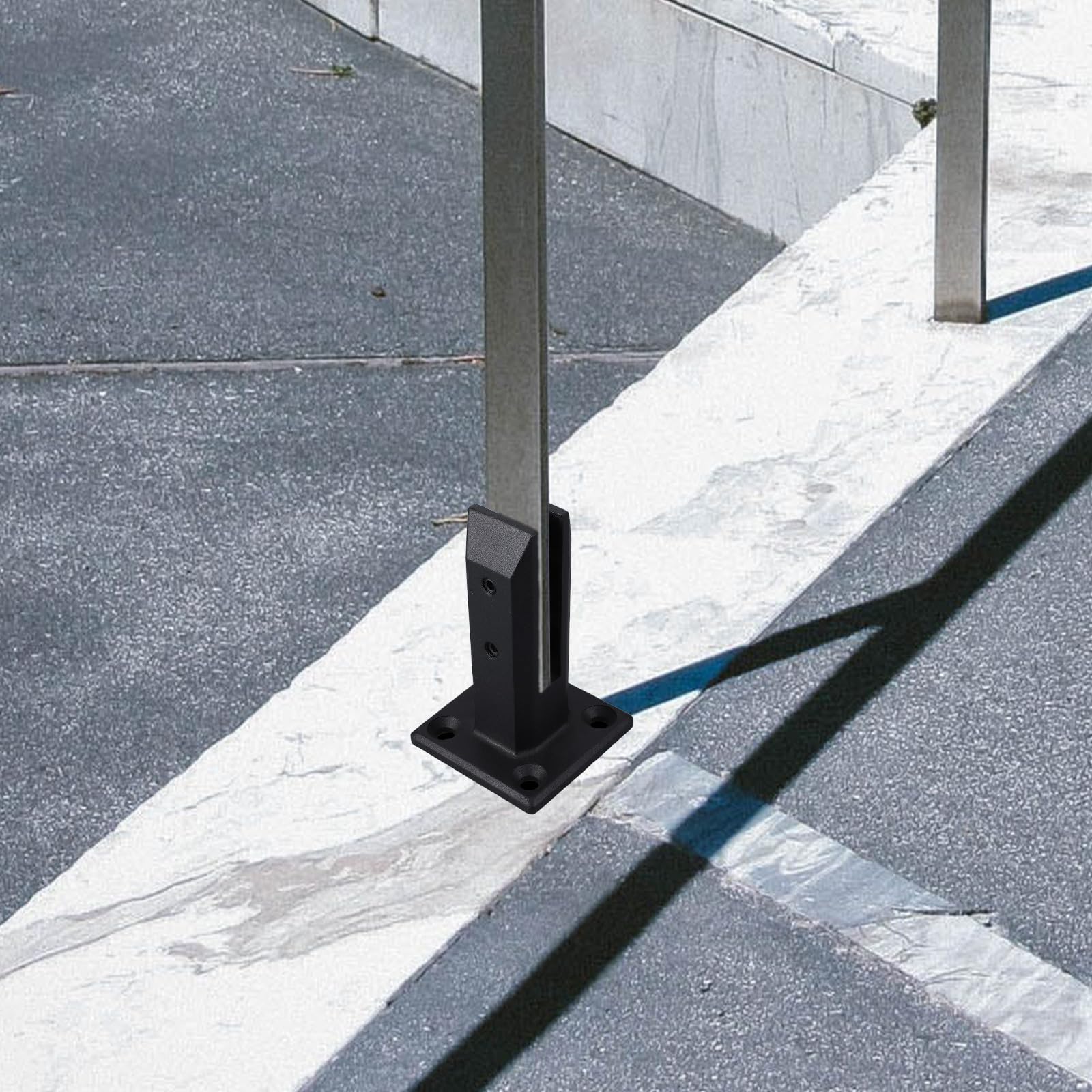 Heavy Du - Abrazadera de barandilla de acero inoxidable de 155 mm, soporte de clip para valla de balcón para piscina y cubierta, instalación segura de balaustrada