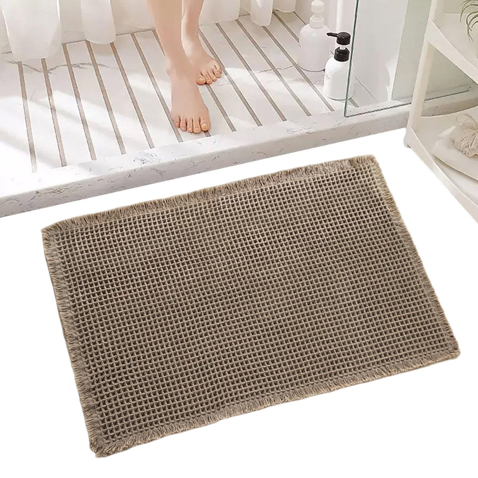 Alfombrilla de baño antideslizante suave alfombra de ducha para suelo cocina