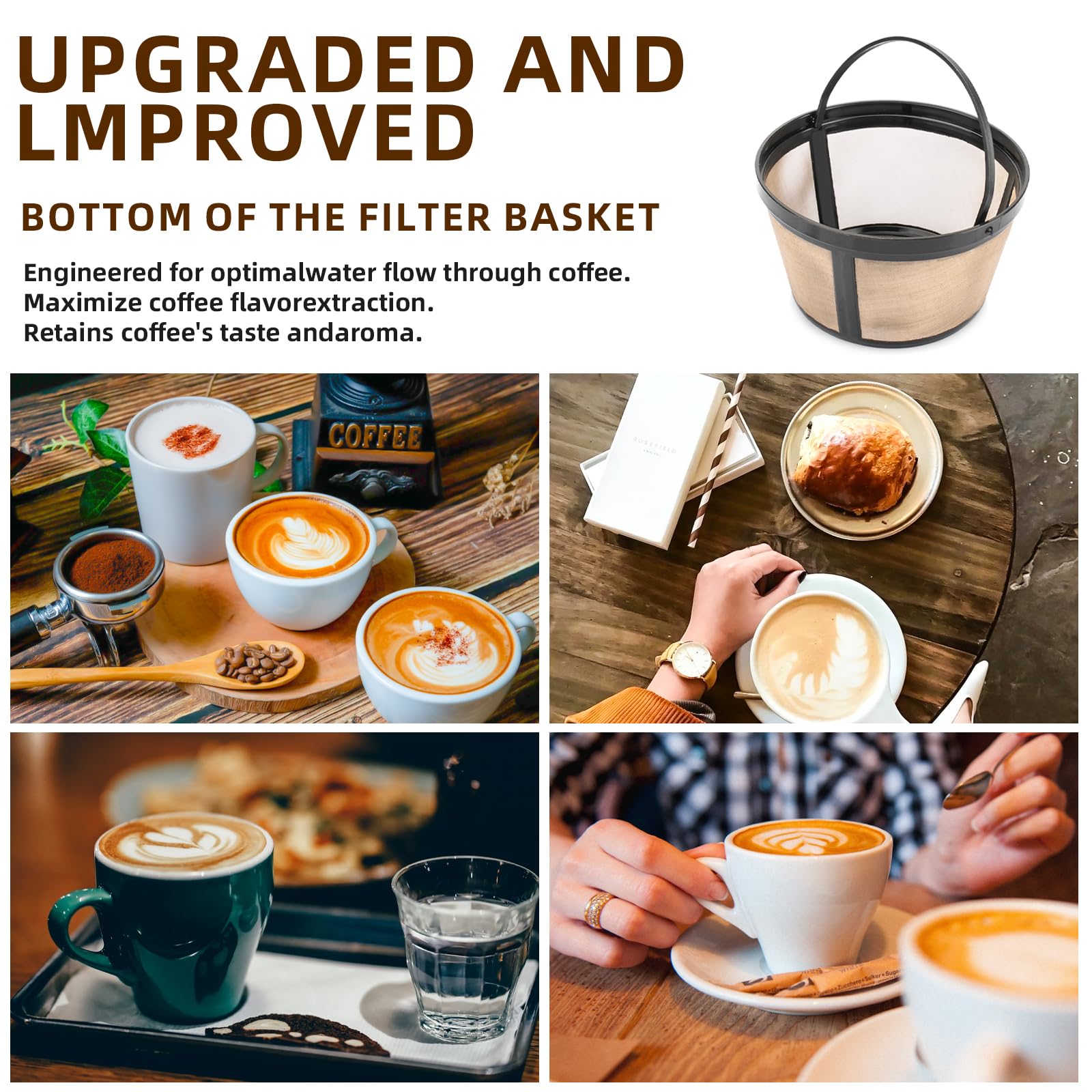 Cuisinart Coffee Filters GoldTone Reusable Coffee Filter For