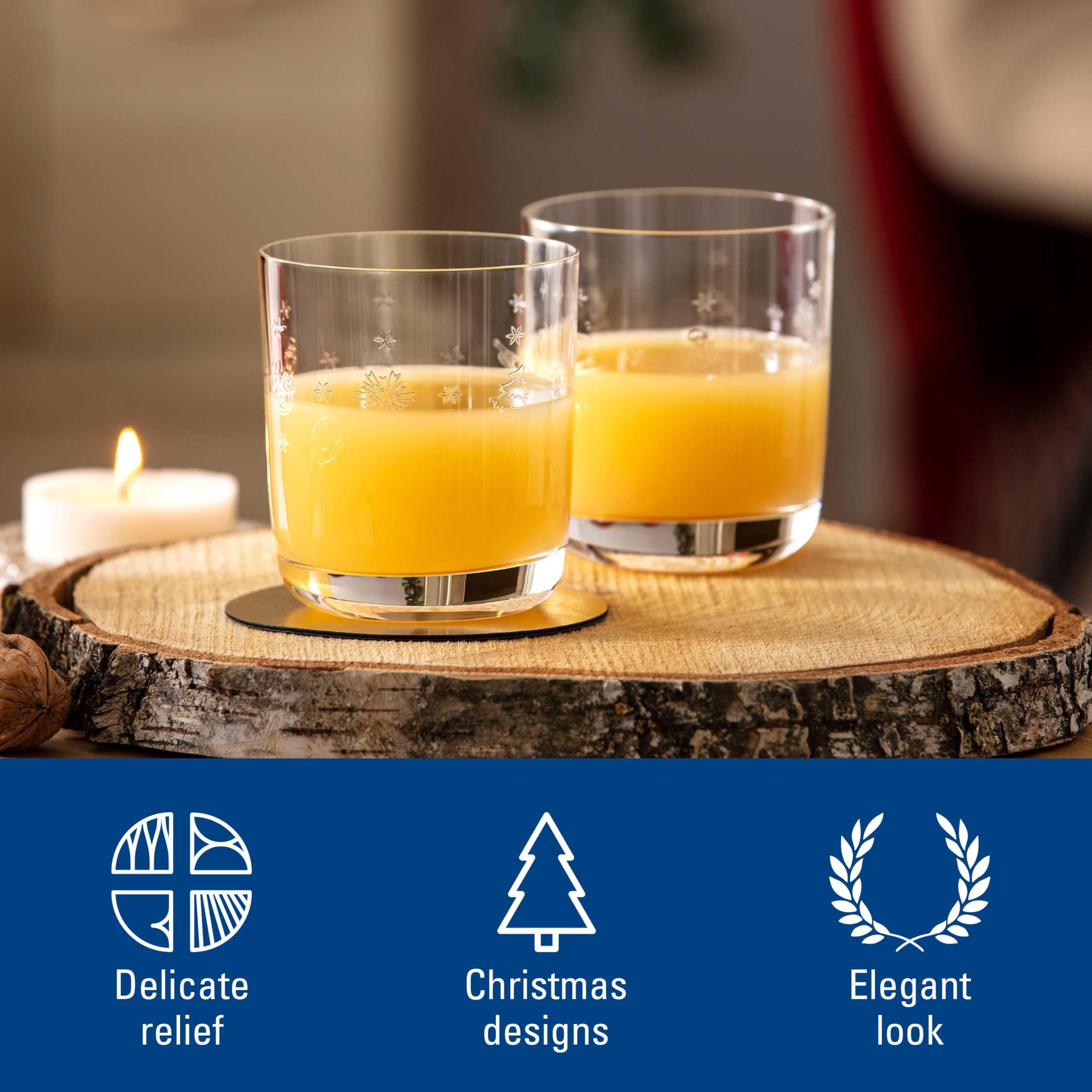 Villeroy & Boch – Zestaw szklanek do wody Toy's Delight z 2 kryształowymi szklankami, szkło, przezroczyste, nadające się do mycia w zmywarce, pojemność 250 ml