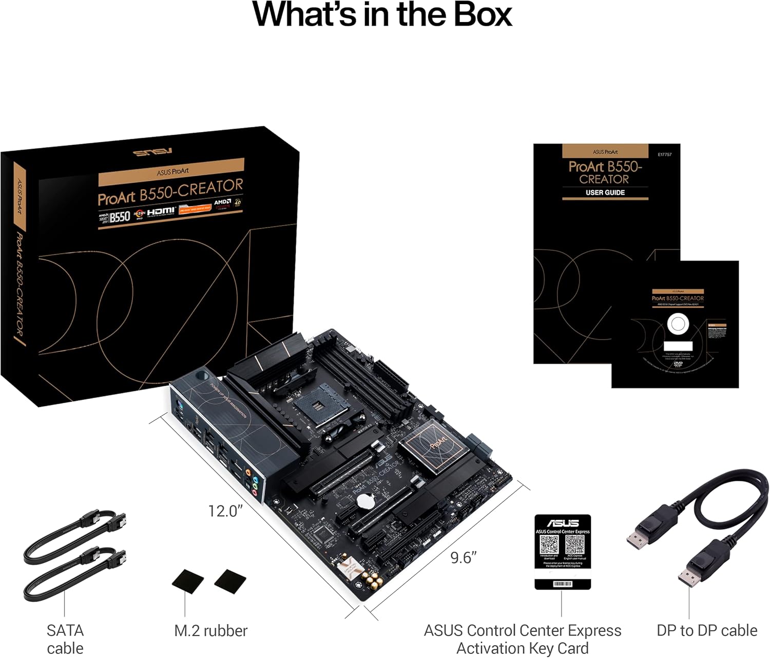 ASUS ProArt B550-CREATOR, Scheda madre AMD B550 Ryzen AM4 ATX,PCIe 4.0, 2x Thunderbolt 4 Type-C, 2x Intel 2.5Gb Ethernet, 2x M.2 con dissipatori, USB 3.2 Gen 2 e gestione avanzata della sicurezza ASUS ProArt B550-CREATOR, Scheda madre AMD B550 Ryzen AM4 ATX,PCIe 4.0, 2x Thunderbolt 4 Type-C, 2x Intel 2.5Gb Ethernet, 2x M.2 con dissipatori, USB 3.2 Gen 2 e gestione avanzata della sicurezza
