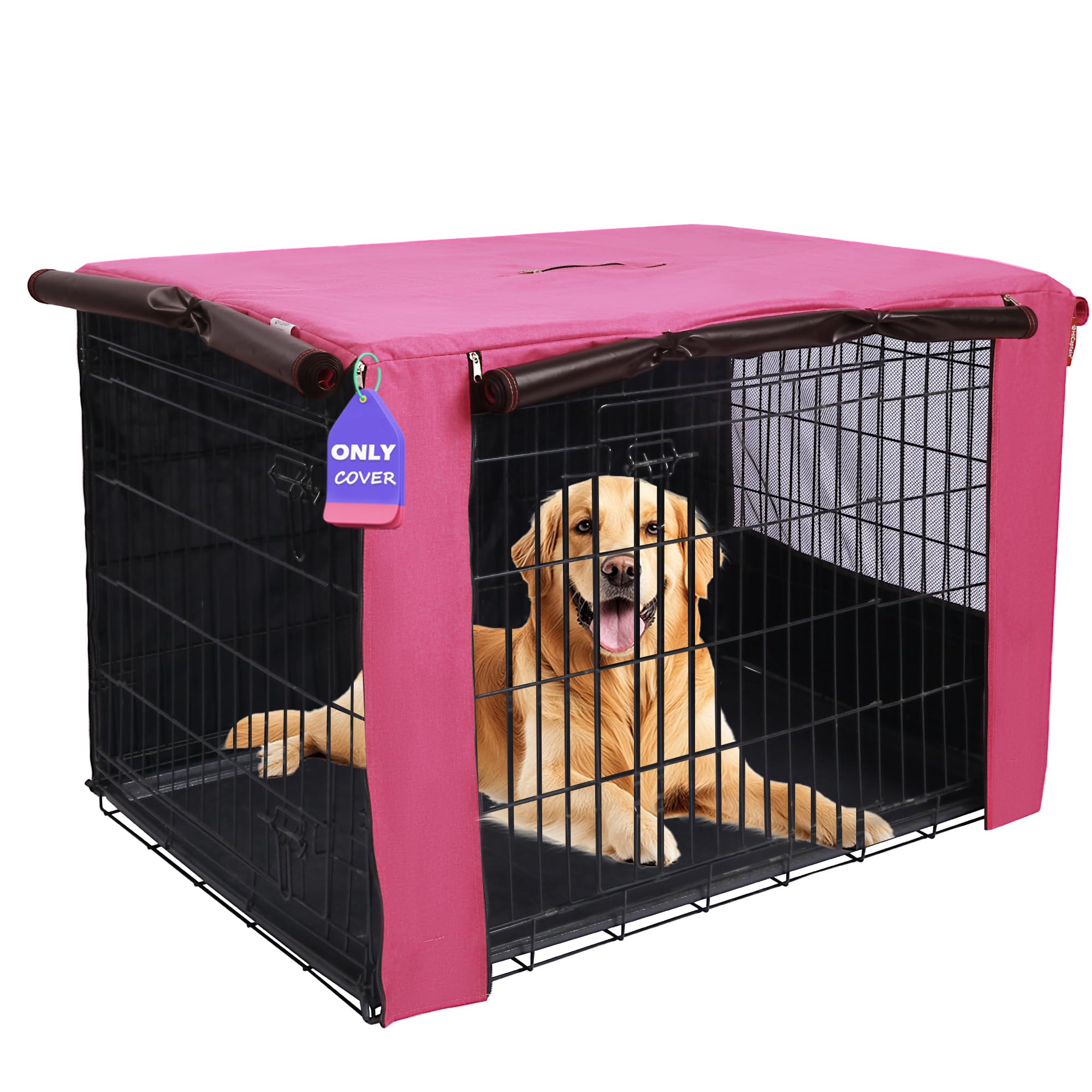 Amazon.co.jp: HiCaptain通気性犬用クレートカバー48インチ、丈夫で