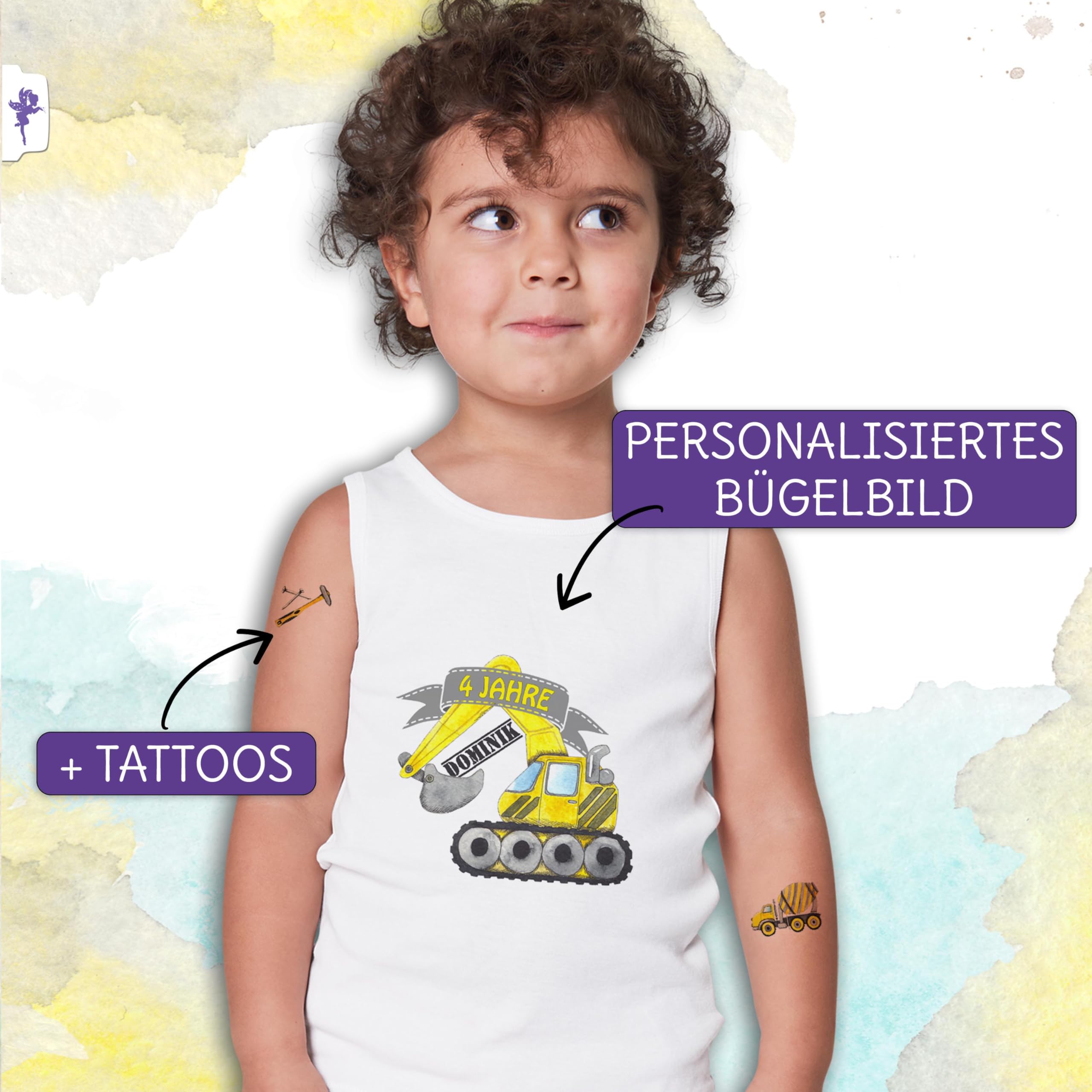 Feenstaub Kindergeburtstag Mottobox, Baustelle, Kindergeburtstag Deko, Bagger Geburtstag, Baustellenparty Party Set, Einladungskarten, Baustellen Deko, Kindergeburtstag Bauarbeiter