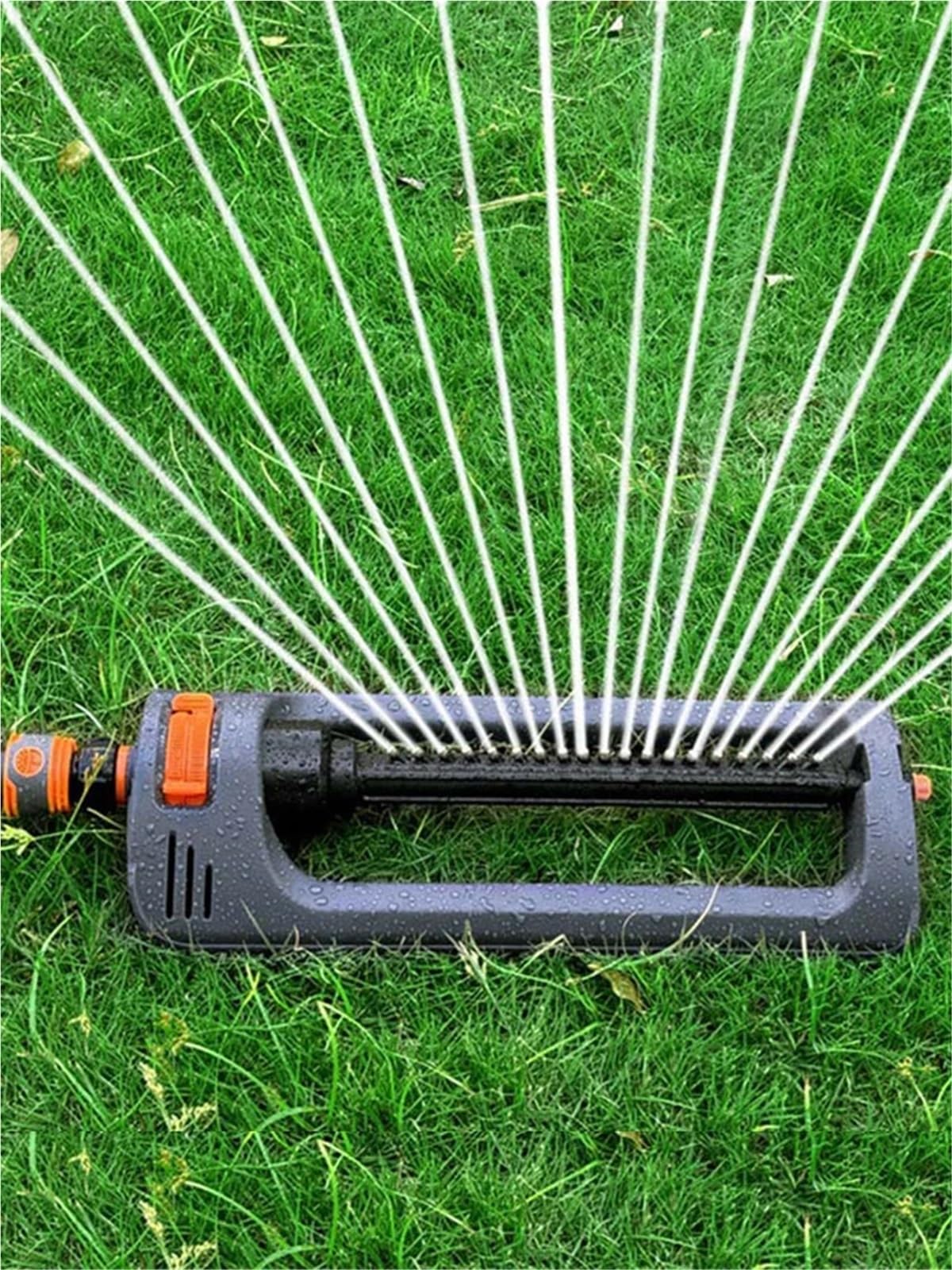 Irrigatore Rotante Irrigatore oscillante | Irrigazione automatica a battente 4 modalità for grandi prati e giardini