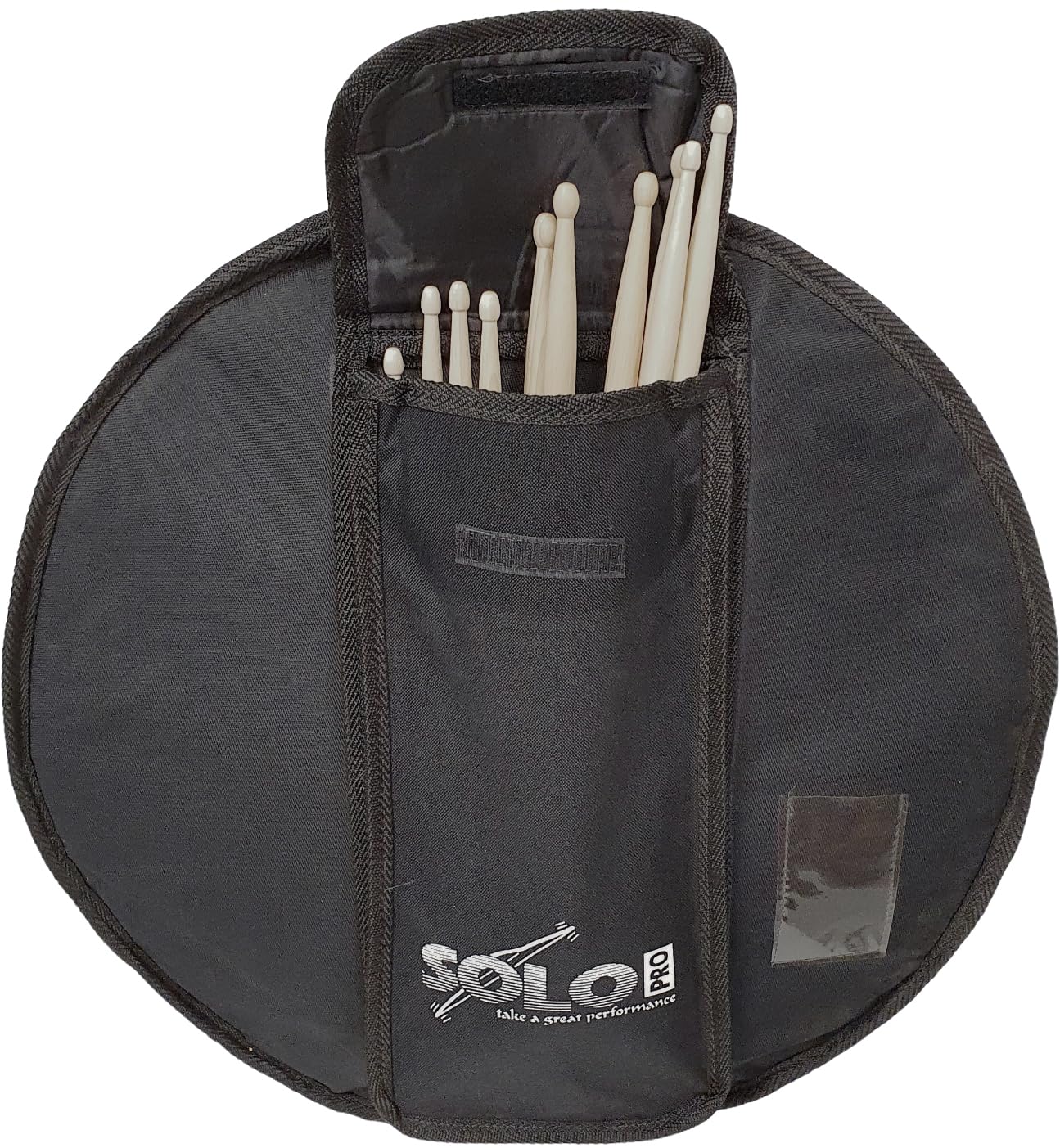 ROCKSTAR - Bolsa Funda Platos de batería Impermeable SOLO espesor 10mm con bolsillo baquetas. Funda para Cimbal Bolsa Contenedor de Platos batería - Rockmusic