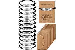 12-Pack Inspirational Bible Verse Bracelets for Teens