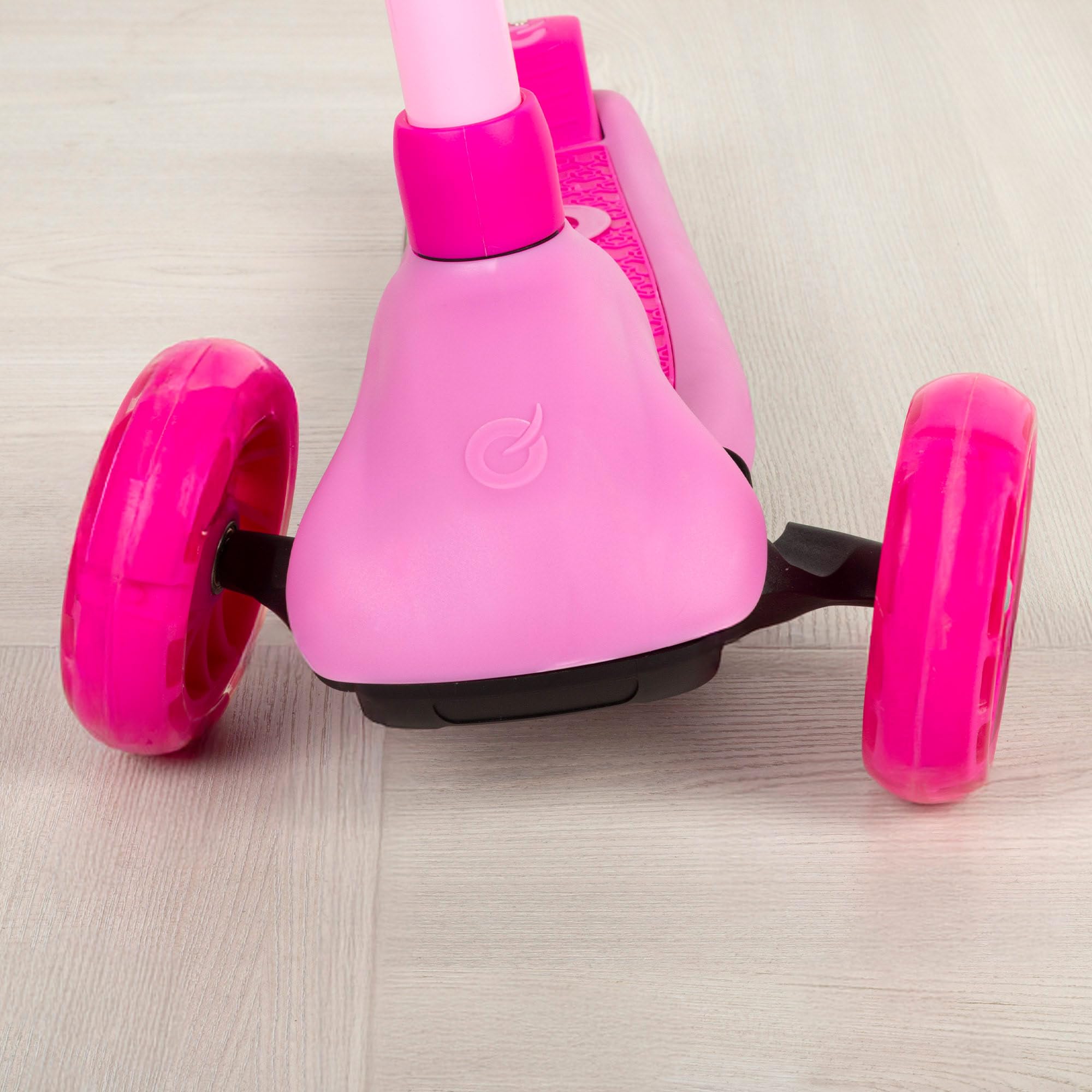 COLORBABY EVO Patinete Infantil 4 en 1, Rosa, Triciclo Bebé, Correpasillos, Manillar Regulable, Freno Trasero