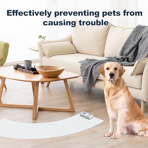 Miniatura 4 de petnais Scat Mat - Tapete electrónico de entrenamiento de mascotas para interiores para perros y gatos, pantalla LED mantiene a las mascotas