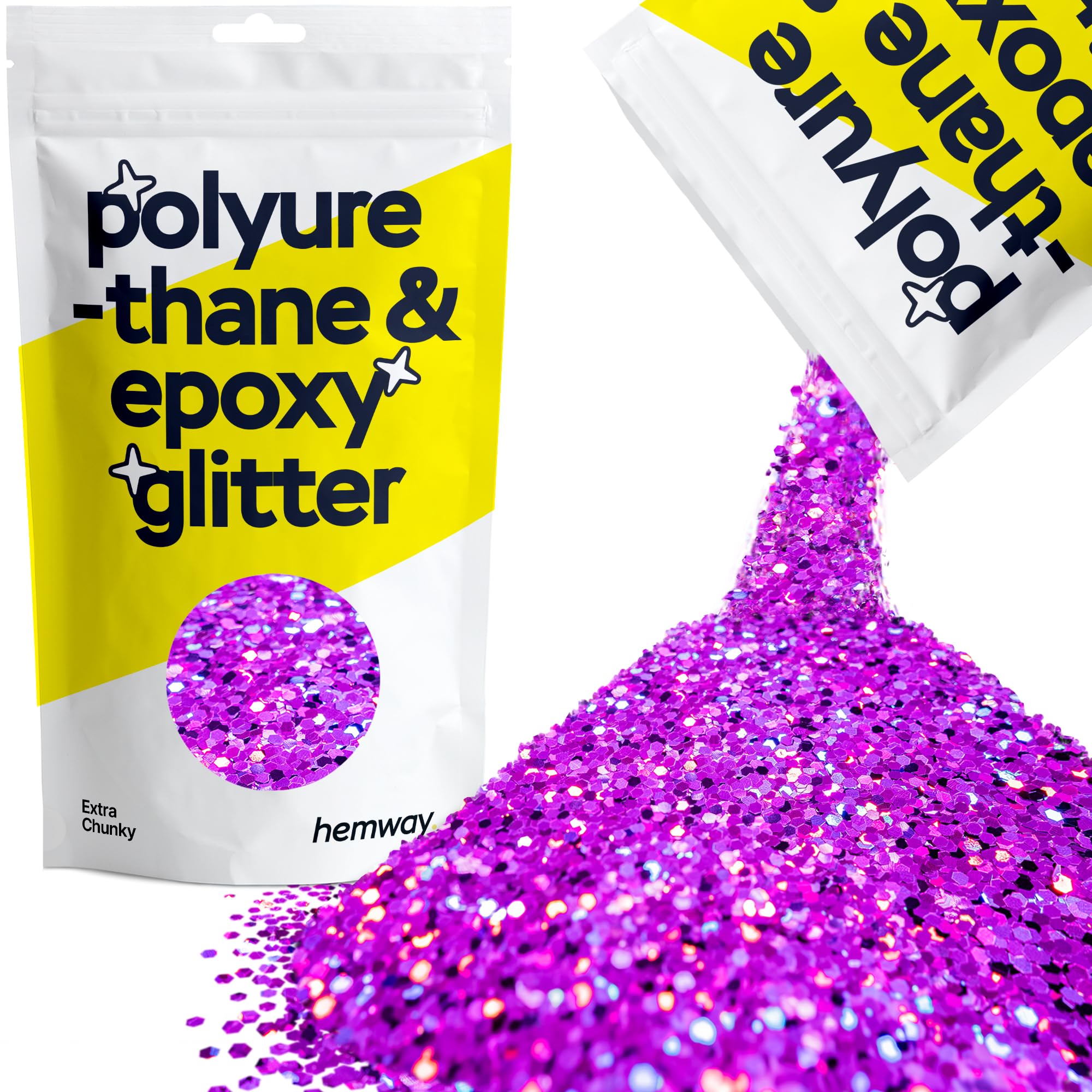 Hemway Resin Glitter Bronze Brown 100g Super Chunky | Polyurethane & Epoxy Glitter for Resin Crafts, Tumblers, Coasters, Floor & Table Art — view 191