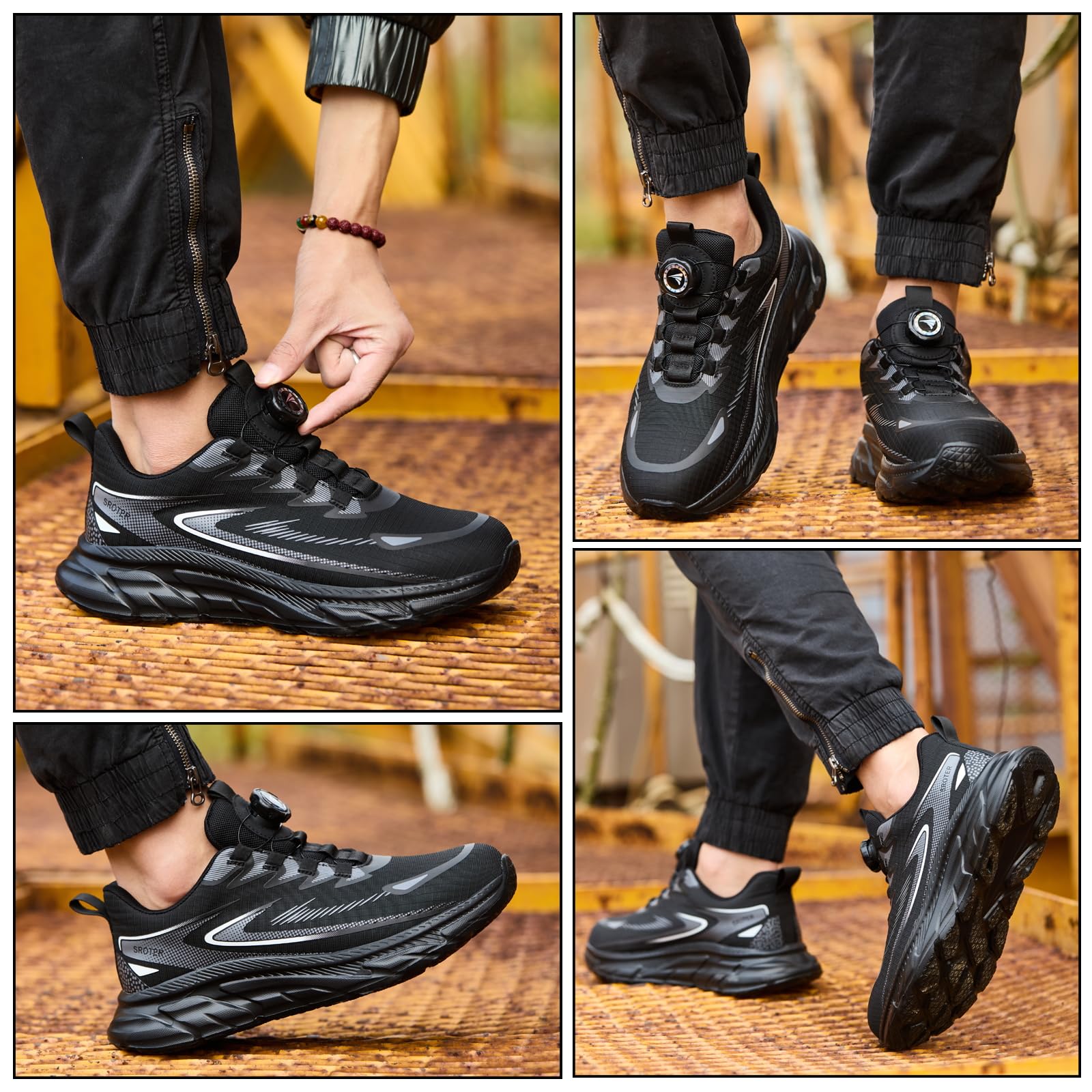 Zapatos de Seguridad para Hombre Mujer Zapatillas de Seguridad con Punta de Acero Ligero Zapatos de Trabajo Comodo Zapatillas Trabajo Transpirable Antideslizante