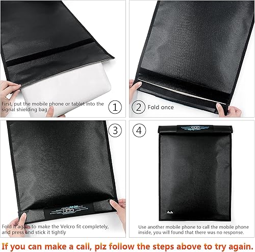 Miniatura 10 de Bolsas Faraday, bolsa Faraday para teléfonos y tabletas, jaula Faraday, protector de llavero Faraday, emisión de señal de teléfono celular, bolsa