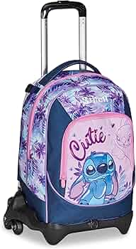 Zaino Scuola Elementare Bambino Seven Disney Stitch E Angel