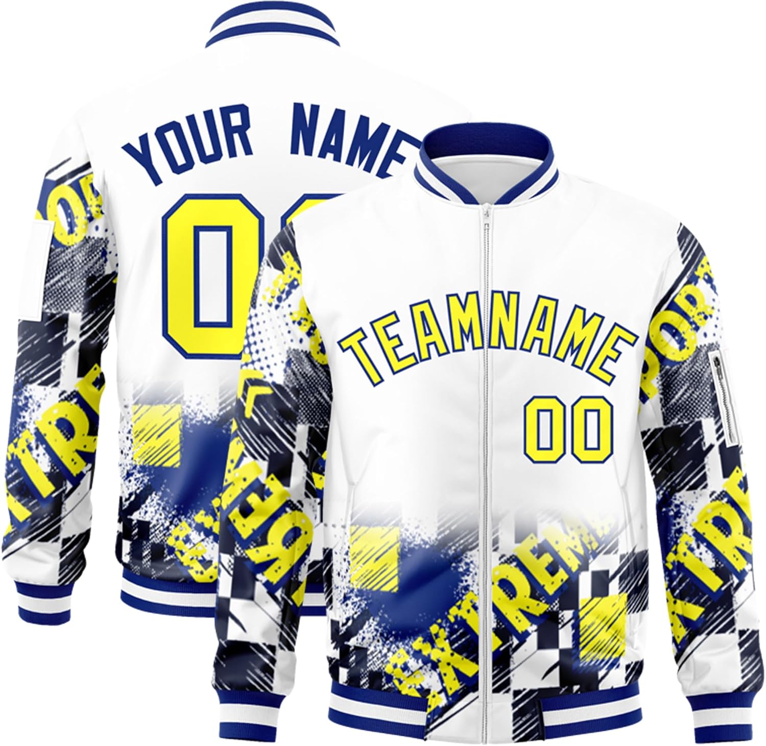 Custom Fashion Varsity Jacket Letterman Baseball Bomber Coats Stitched Letters Number Logo for Men Women Youth