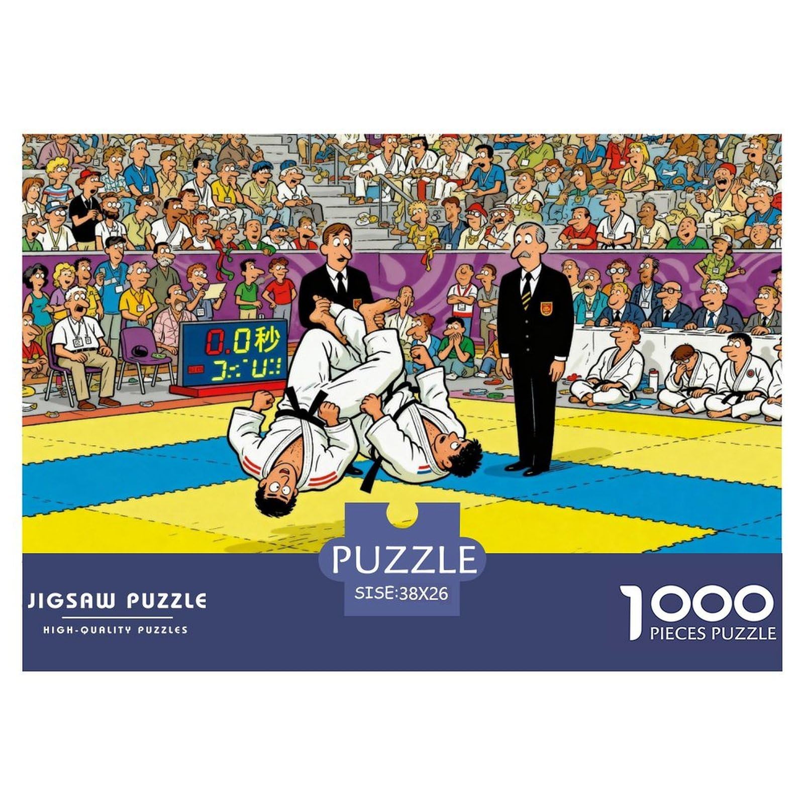Judo Competition Wooden Jigsaw Puzzle Waterproof 1000 Piece Puzzles for Adults Gifts Colourful Home Decoration