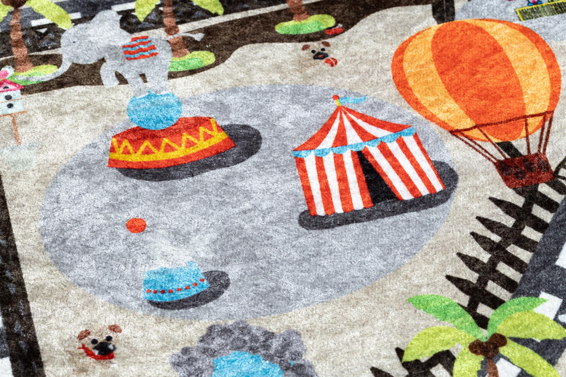 Tapis pour Enfants Junior 51803.804 Ville, Rues, pour Les Enfants, antidérapant - Beige 140x190 cm