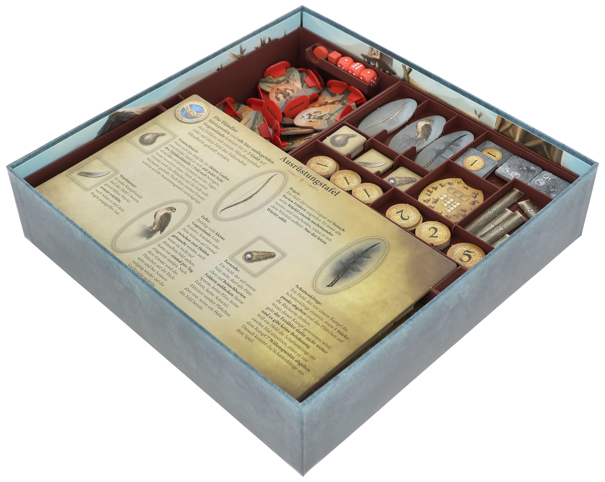 Feldherr Organizer kompatybilny z Legends of Andor: The Distant Land - Wkładka do pudełka z grą planszową - Szybka konfiguracja gry - Łatwy dostęp