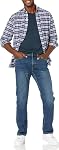 Amazon Essentials Men's Straight-Fit Stretch Jean, Vintage Light Wash, 33W x 28L