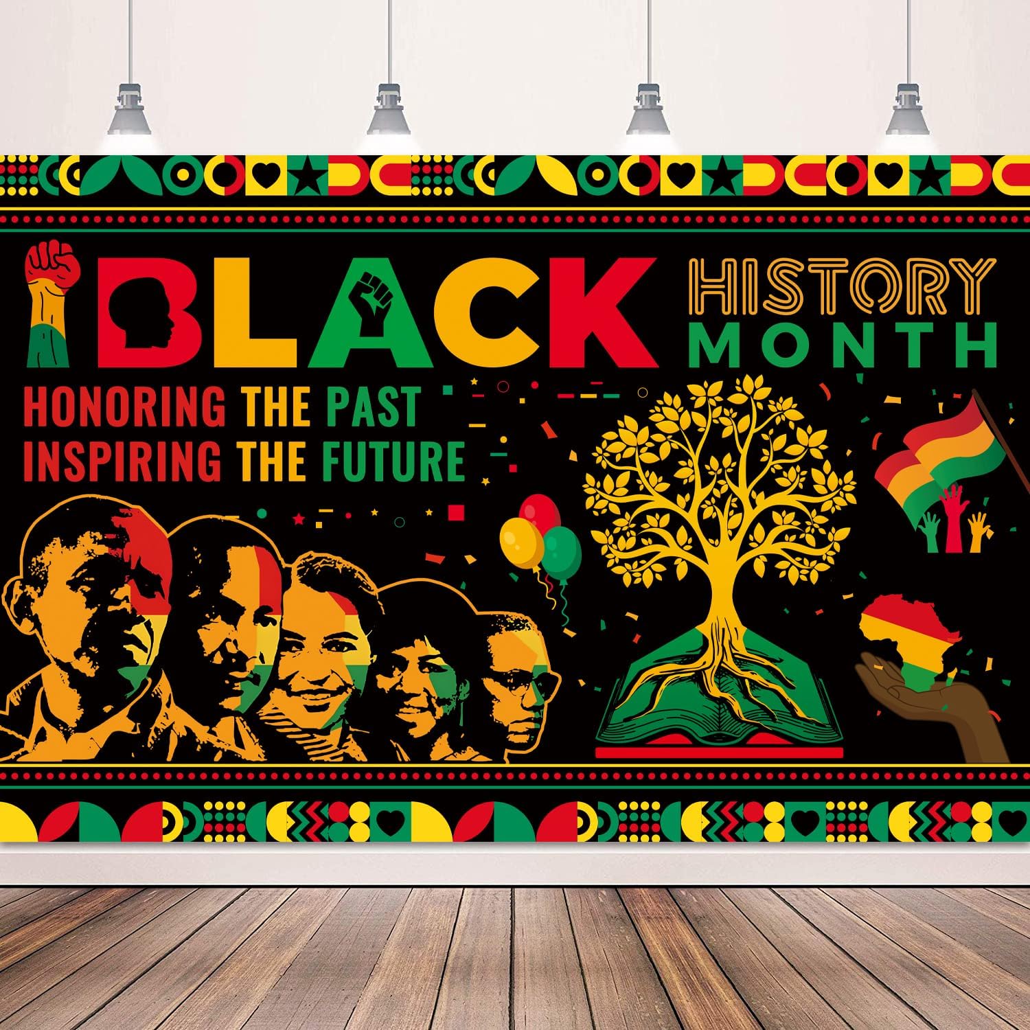 Amazon.com : Black History Month Decorations Backdrop Banner 5 X 3Ft ...