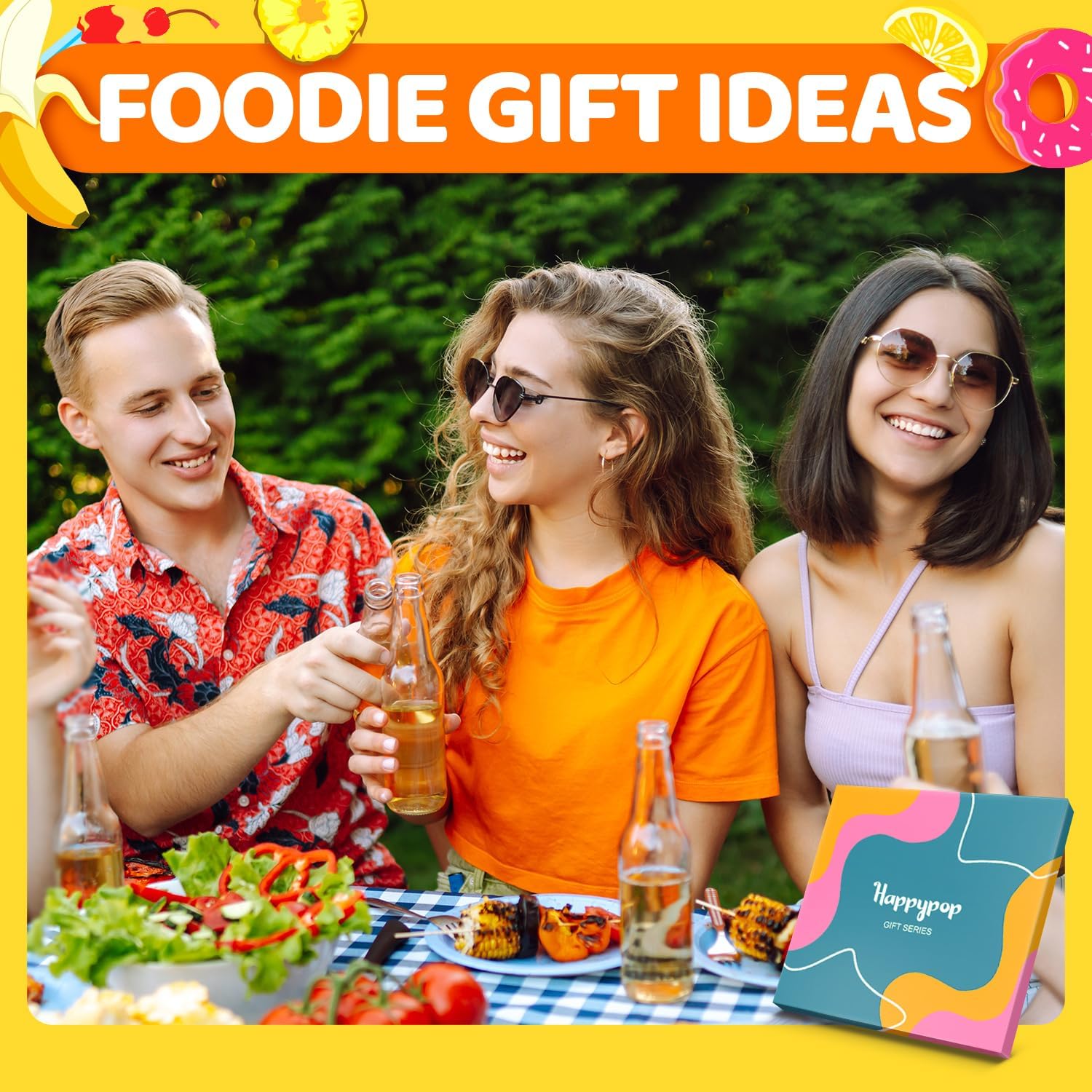 HAPPYPOP Food Socks for Men Women - Taco Bacon Egg Socks, Taco Bacon Food Lovers Gifts - Image 4