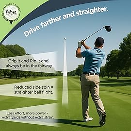 Polara Golf Self-Correcting Golf Balls - Soft Feel, Anti-Slice & Hook Correction, Exceeds USGA Limits, Dimple Pattern, High-Performance Balls for Men & Women - Extra Distance & Spin, 3 Pack, White