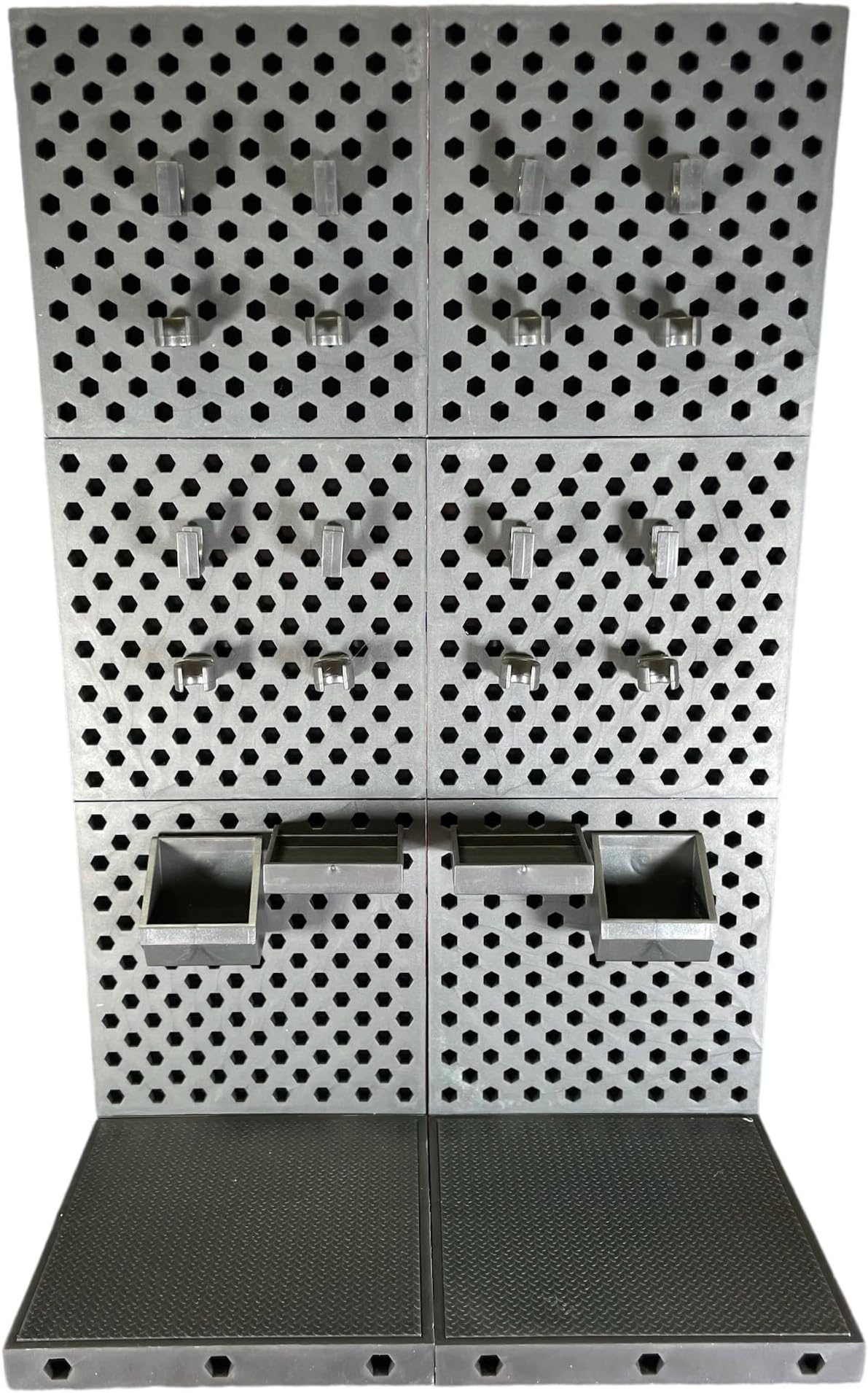 Super Action Stuff Ultimate Weapons and Accessory Modular Diorama Rack with Pegs and Clips for Action Figures in 1/12 1/10 1/18 Scale