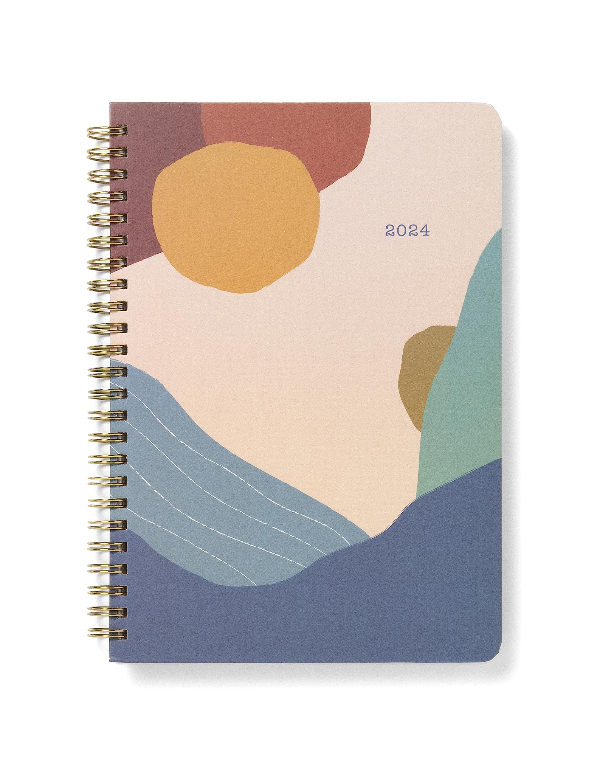 Letts Earth A5 Week to view 2024 diary - sunset, Mix