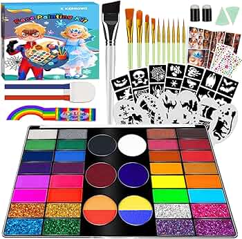 フェイスクリーム CONAPIDILTutorial Kit Basic3 private kit Amazon.com: Face Painting Kit for Kids - 42 Colors Washable Face